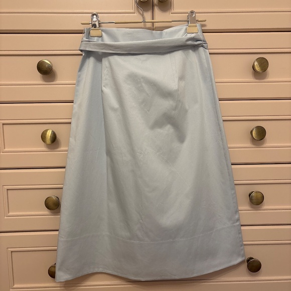 Club Monaco crisp cotton A-line skirt size 2 - Picture 4 of 4